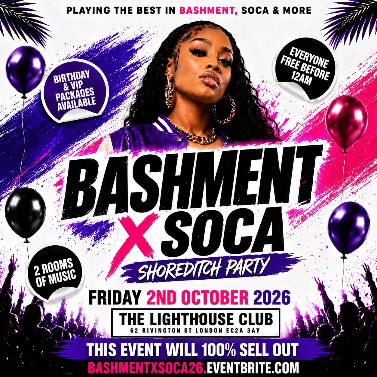 Bashment X Soca - Shoreditch Party - Everyone Free Before 12AM at The Lighthouse Bar and Club