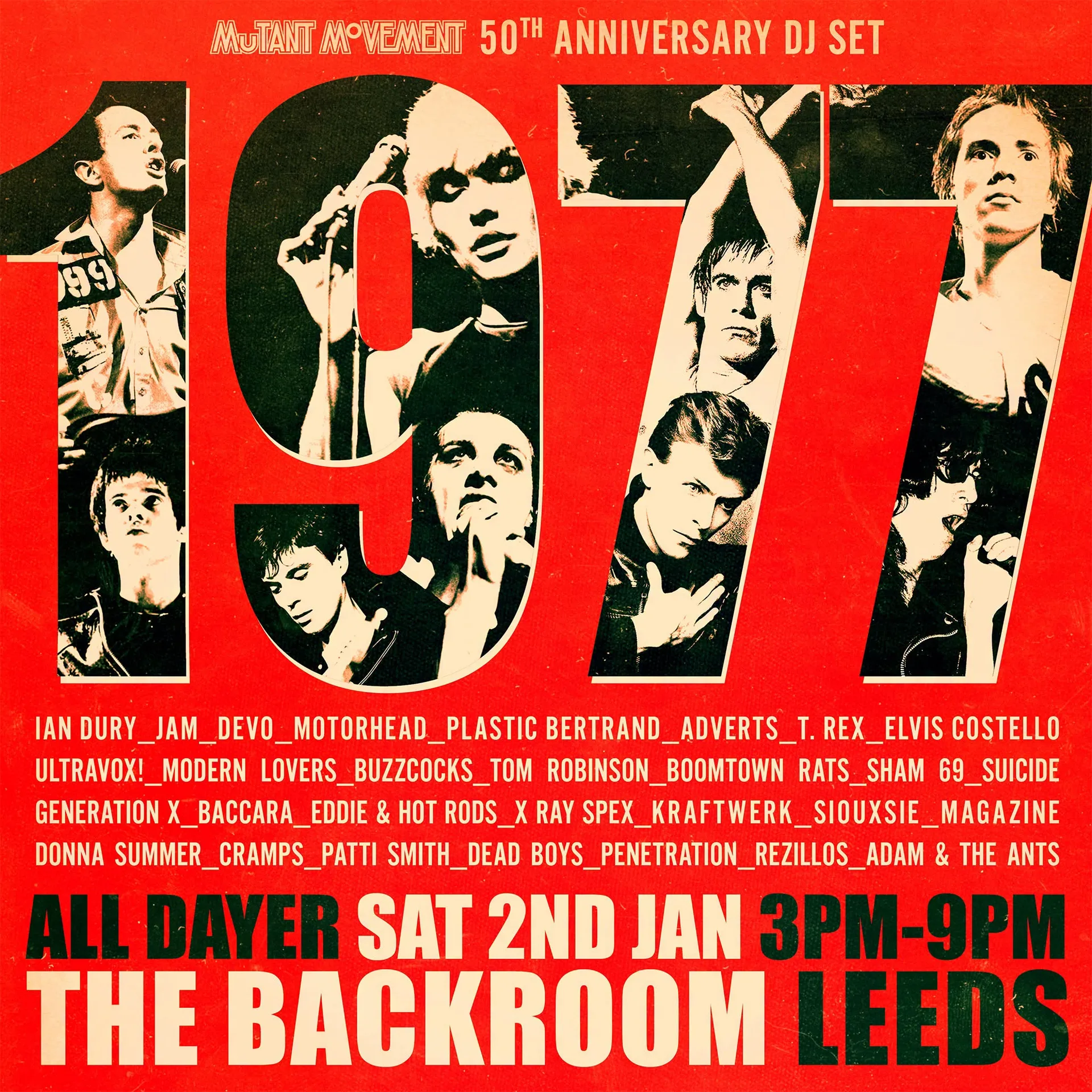 Mutant Movement 1977 Special: 50th Anniversary DJ Set 3-9pm