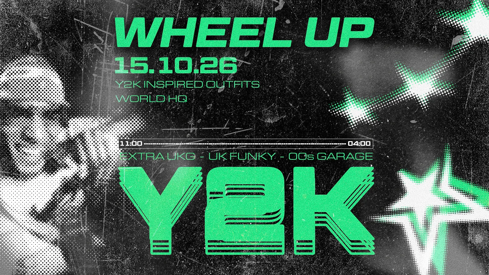 WHEEL UP: Y2K GARAGE // EXTRA UK GARAGE, UK FUNKY, 00s GARAGE // THURSDAY 15TH OCTOBER @ WHQ at World HQ