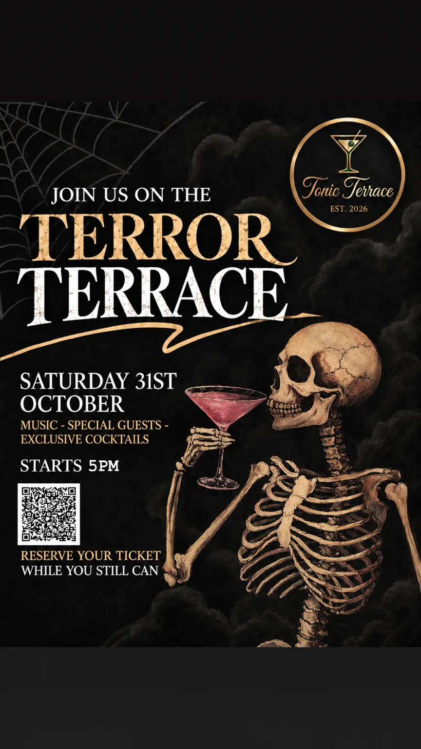 TERROR TERRACE-HALLOWEEN EVENT 🎃 at Tonic Terrace