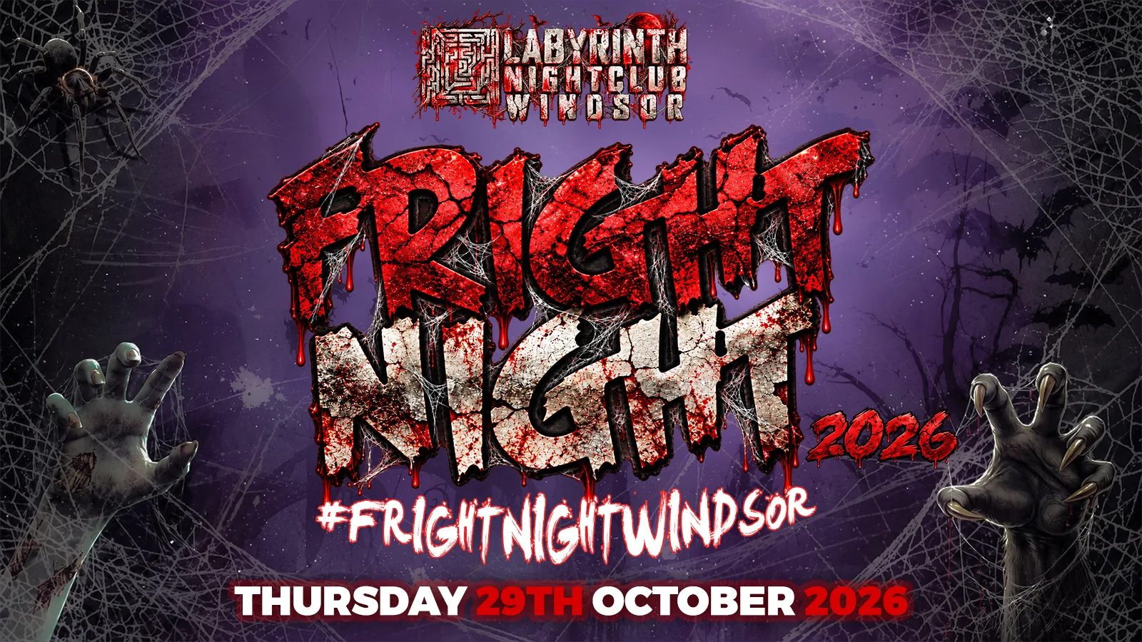 Fright Night Windsor 2026 | Halloween Special | Sold Out 10 Years Running! #FrightNightWindsor at Labyrinth Nightclub Windsor