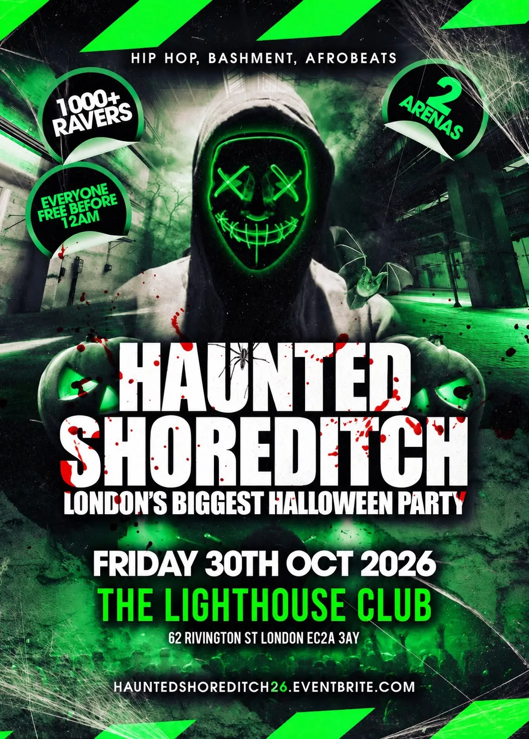Haunted Shoreditch - Everyone Free Before 12AM