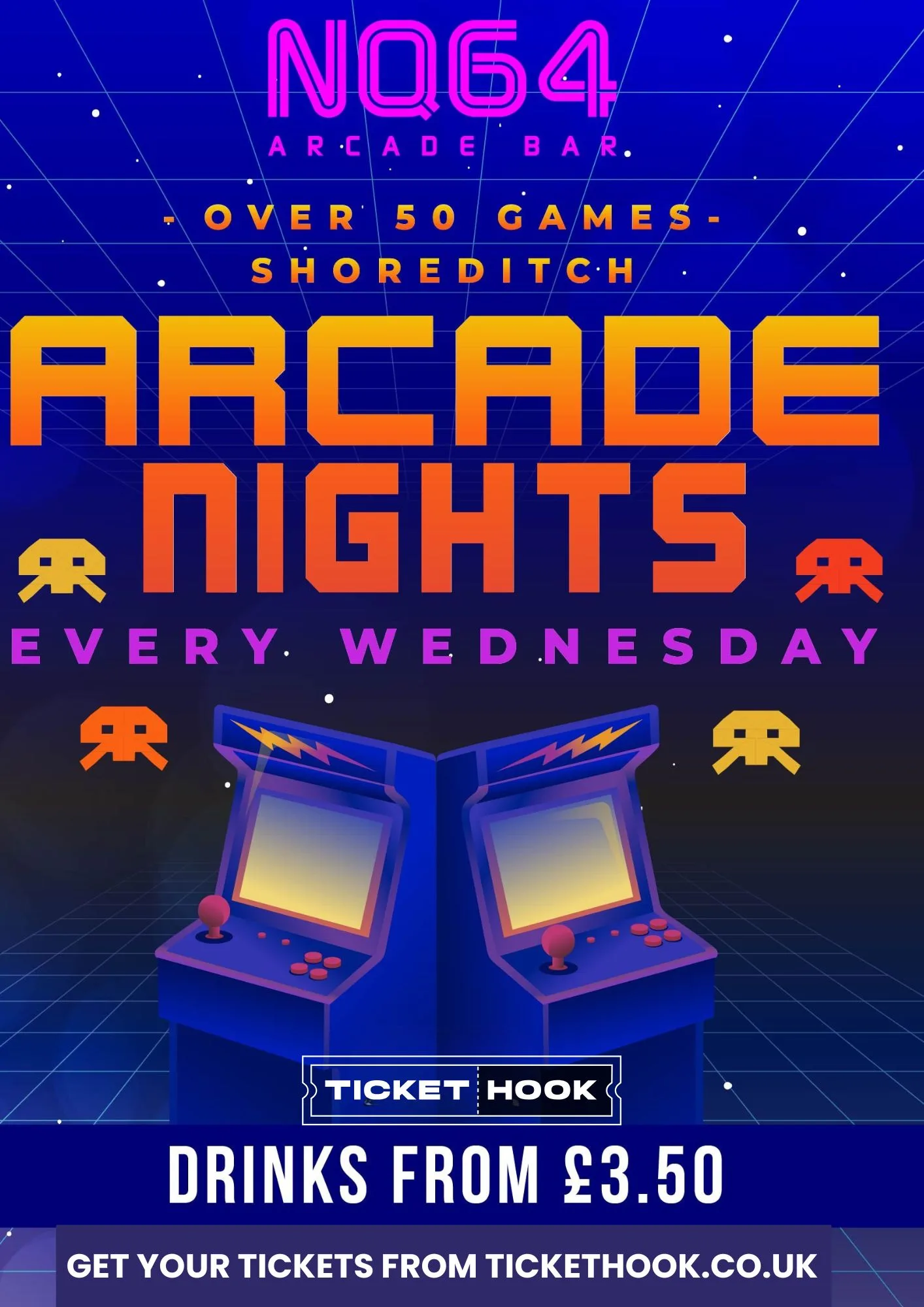Arcade Night @ NQ64 Shoreditch Wednesday 9TH SEPTEMBER at NQ64 Arcade Bar - Shoreditch
