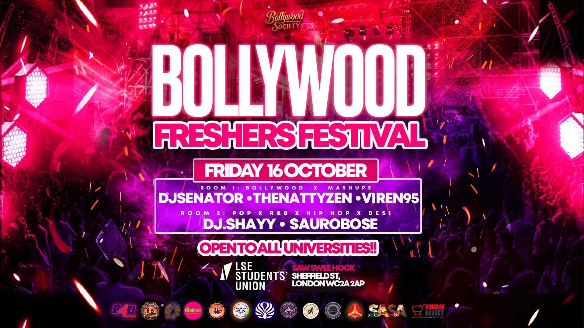 Bollywood Freshers Festival (London's Official Bollywood Student Festival) - Friday 16 October