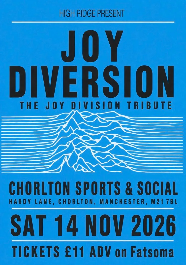 JOY DIVERSION - THE JOY DIVISION TRIBUTE | CHORLTON, MANCHESTER