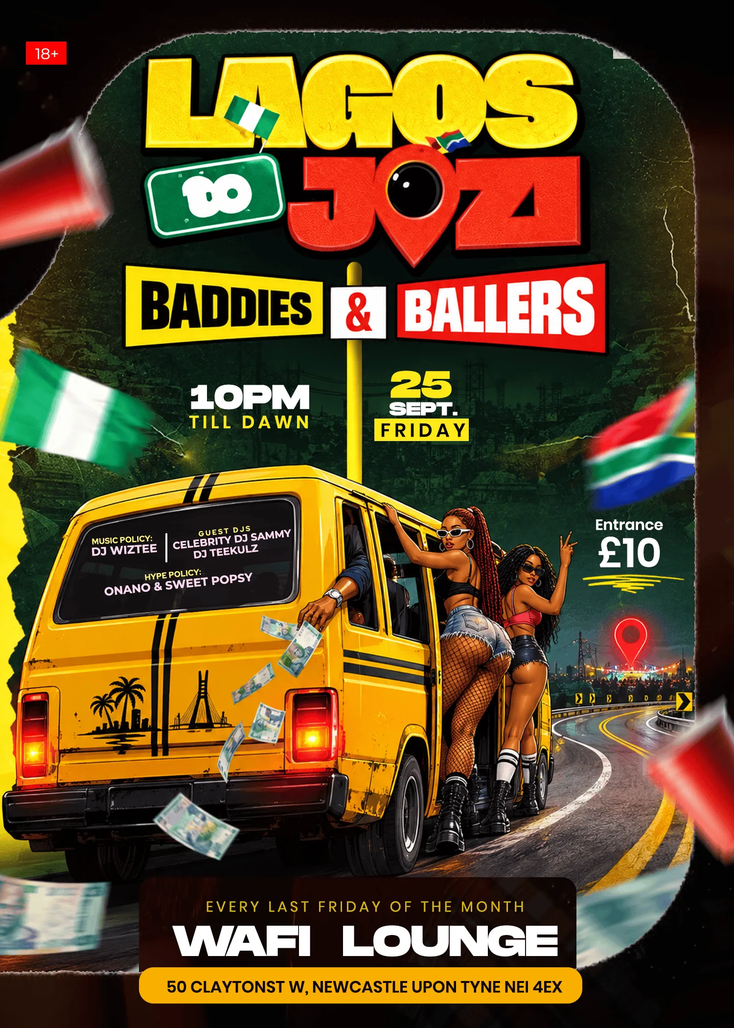 🔥 LAGOS TO JOZI - BADDIES & BALLERS 🔥 at Wafi Lounge & Restaurant