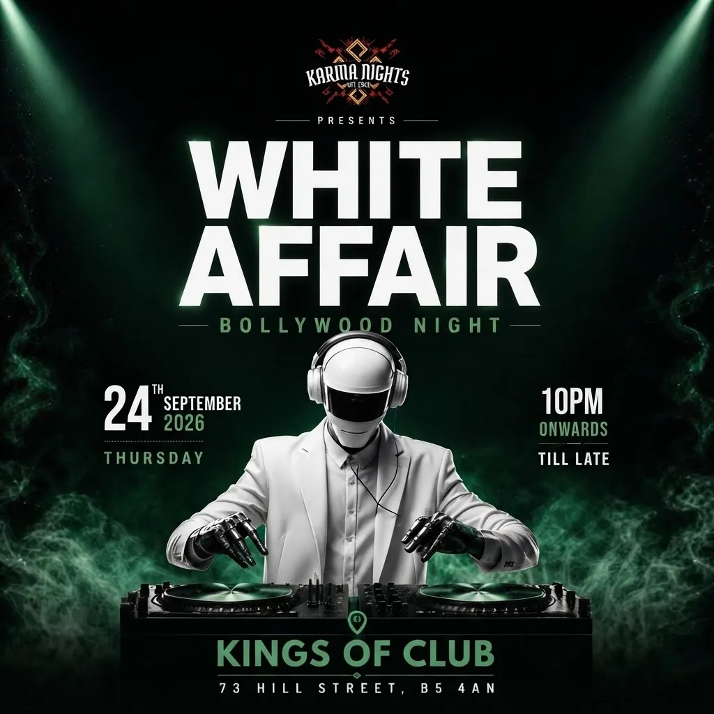 WHITE AFFAIR BOLLYWOOD NIGHT at King of clubs