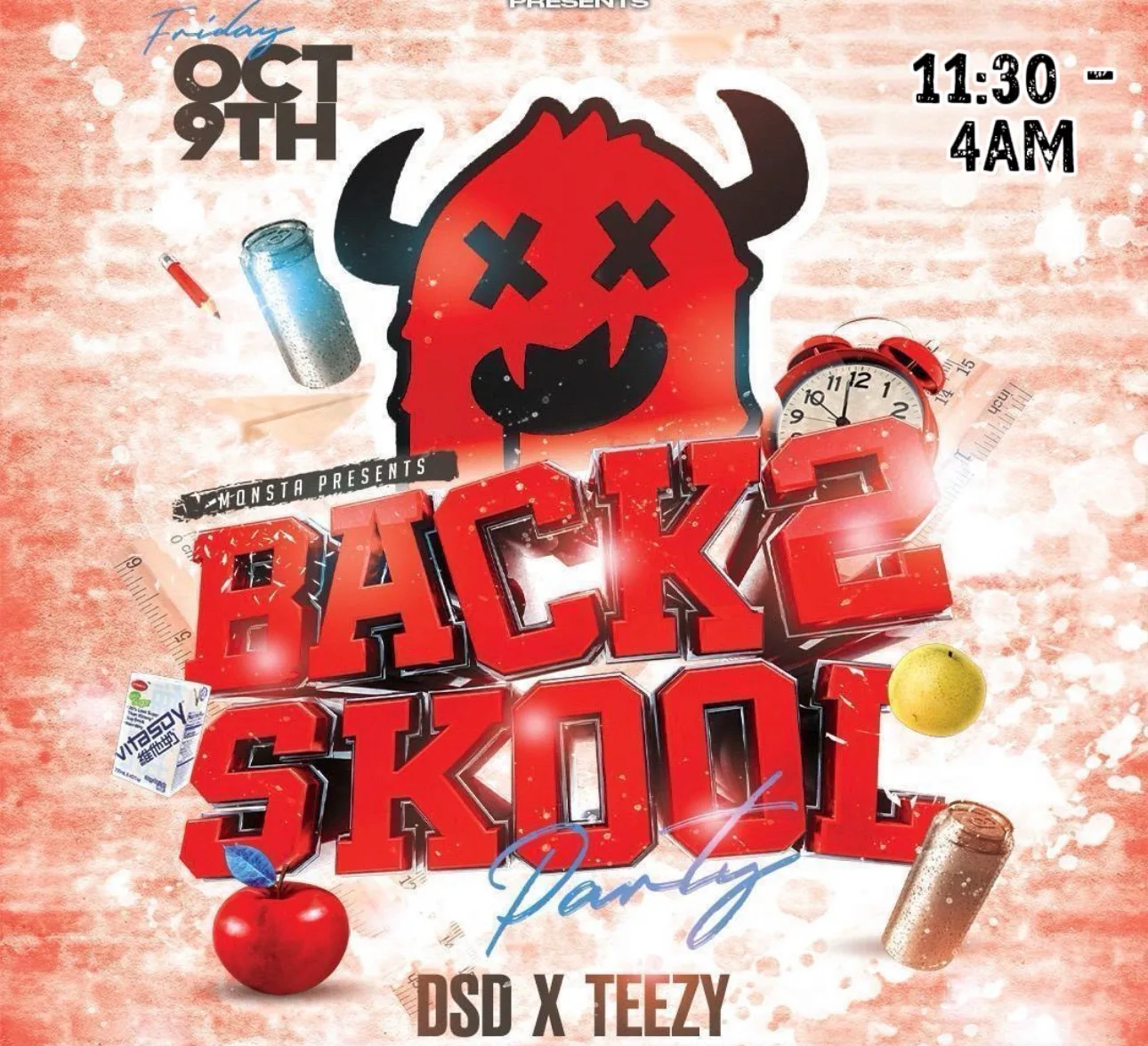 MONSTA LIVERPOOL PRESENTS: BACK2SKOOL @ SENSATIONS