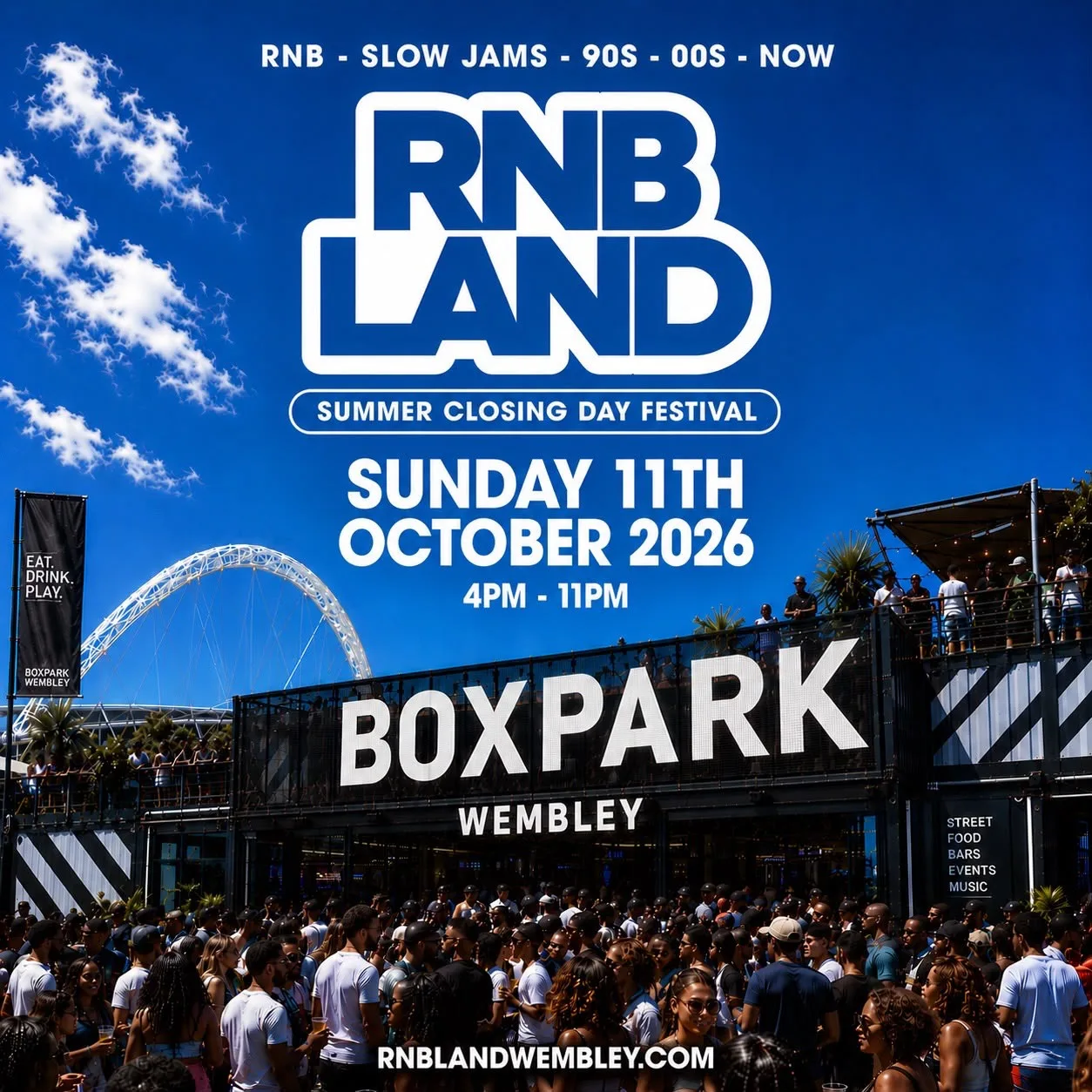 RNB LAND - RnB & Slow Jams Day Party  (2000+ Ravers)