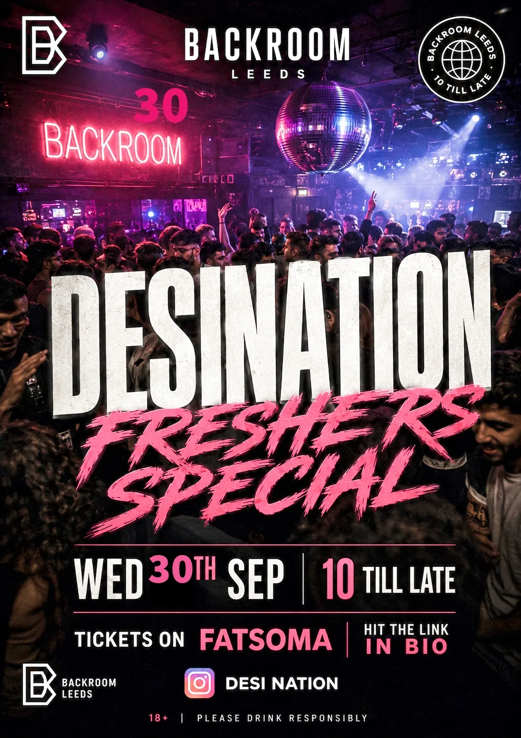 DESINATION LEEDS at The Backroom