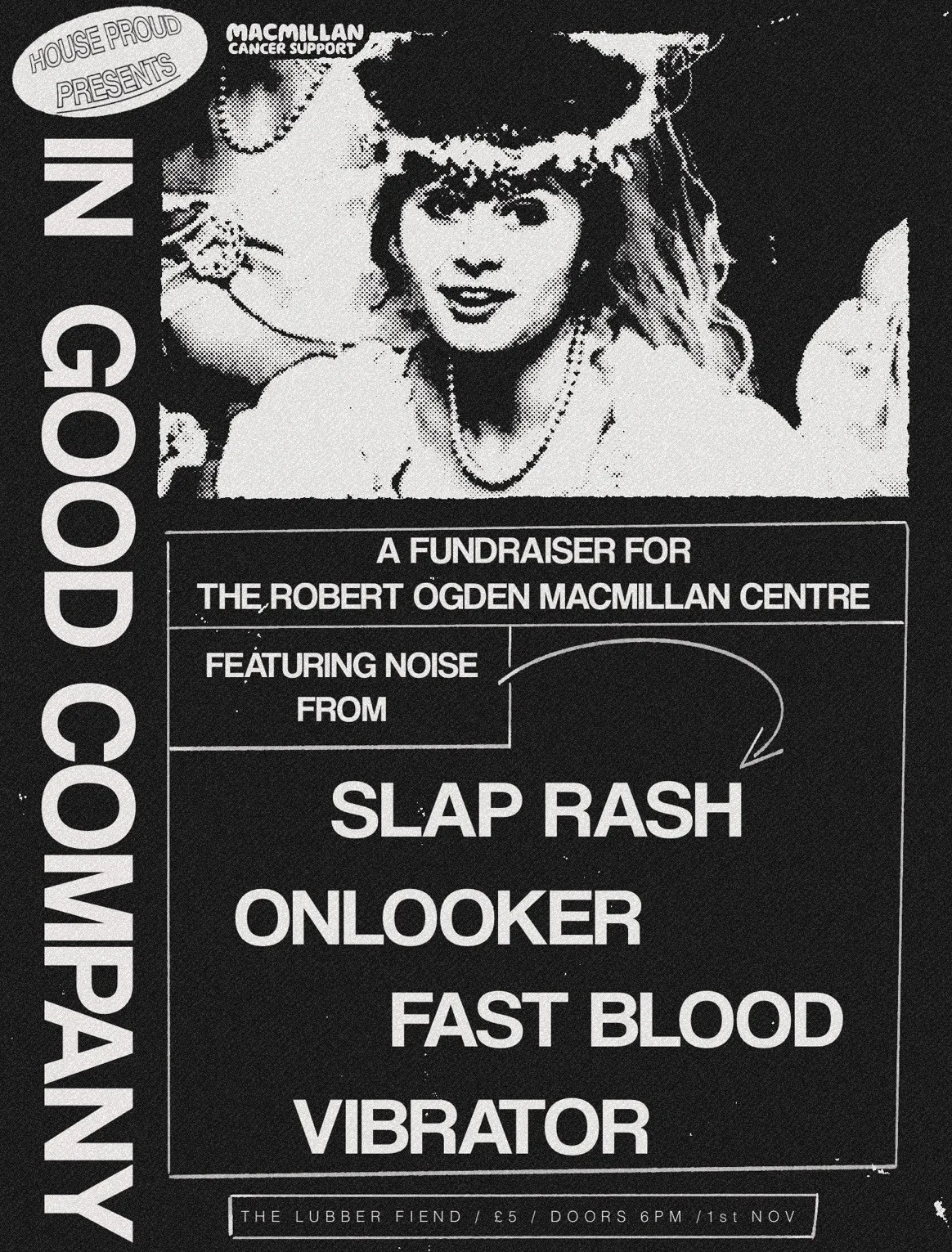 Slap Rash | Onlooker | Fast Blood | Vibrator - MacMillan Noisy Fundraiser - Newcastle at The Lubber Fiend