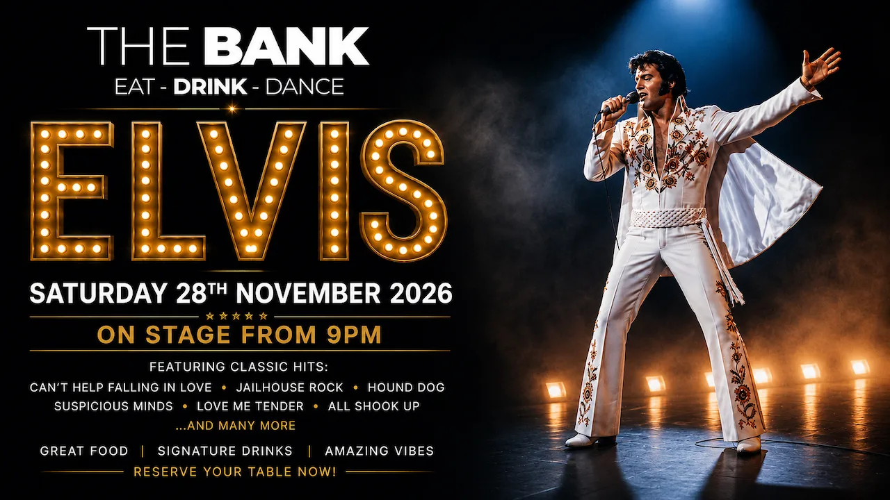 Elvis Tribute Night at The BANK Bar & Beer Garden
