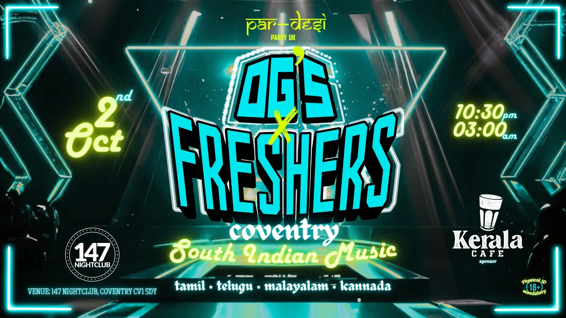 🎧🔥 OG’s × FRESHERS - COVENTRY 🔥🎧 SOUTH INDIAN EDITION 🪩