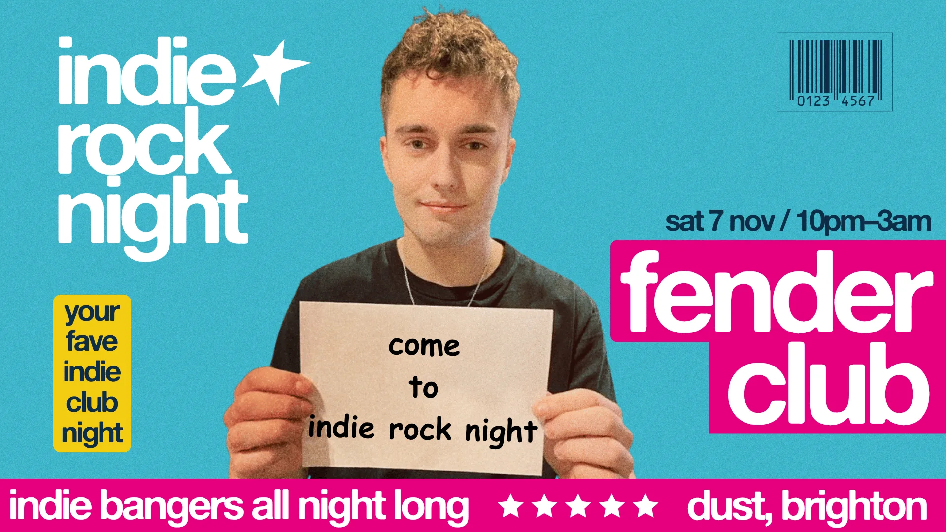 Indie Rock Night ∙ CLUB FENDER (sam fender special)