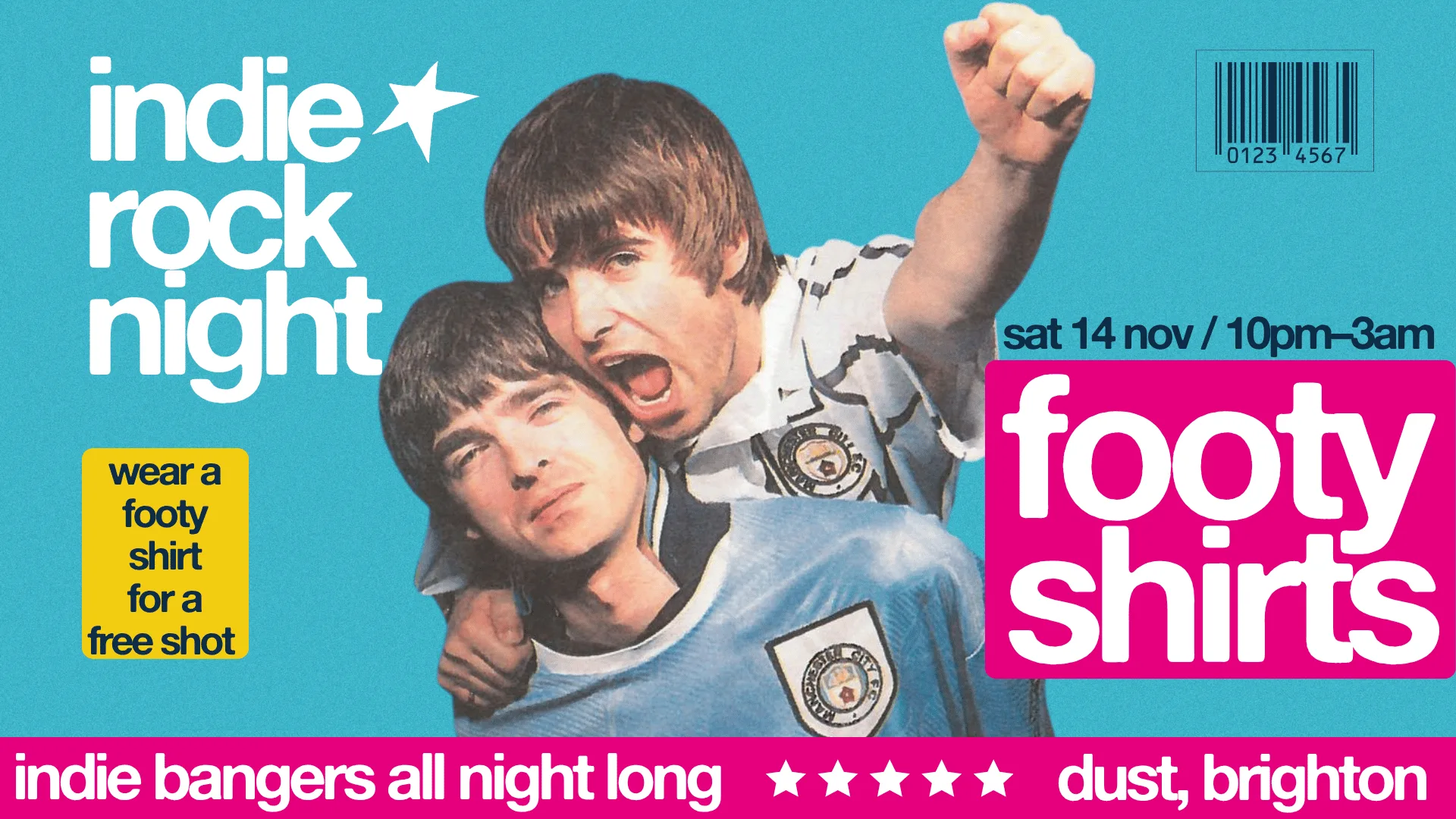 Indie Rock Night ∙ FOOTY SHIRTS