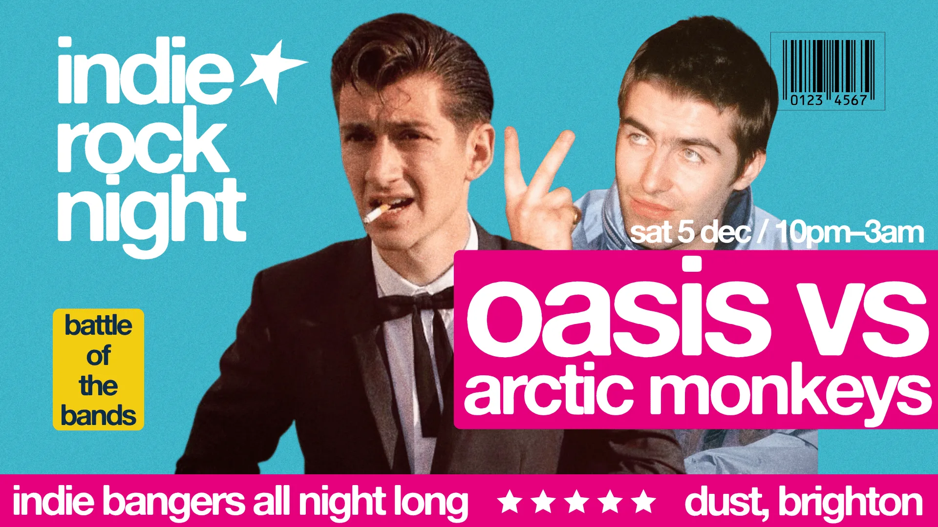 Indie Rock Night ∙ OASIS vs ARCTIC MONKEYS at DUST