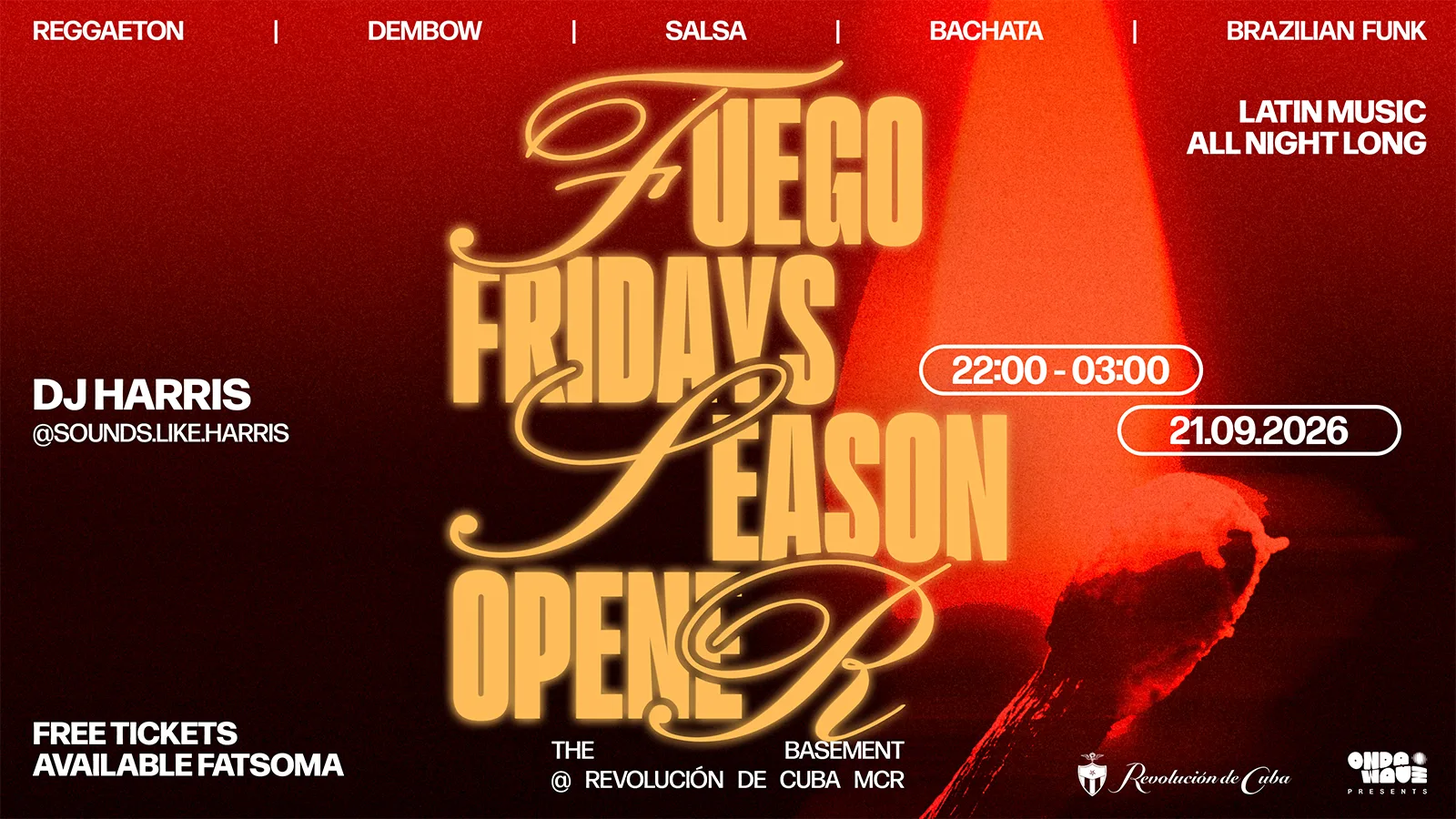 FUEGO FRIDAYS: SEASON OPENER | 25 Sept