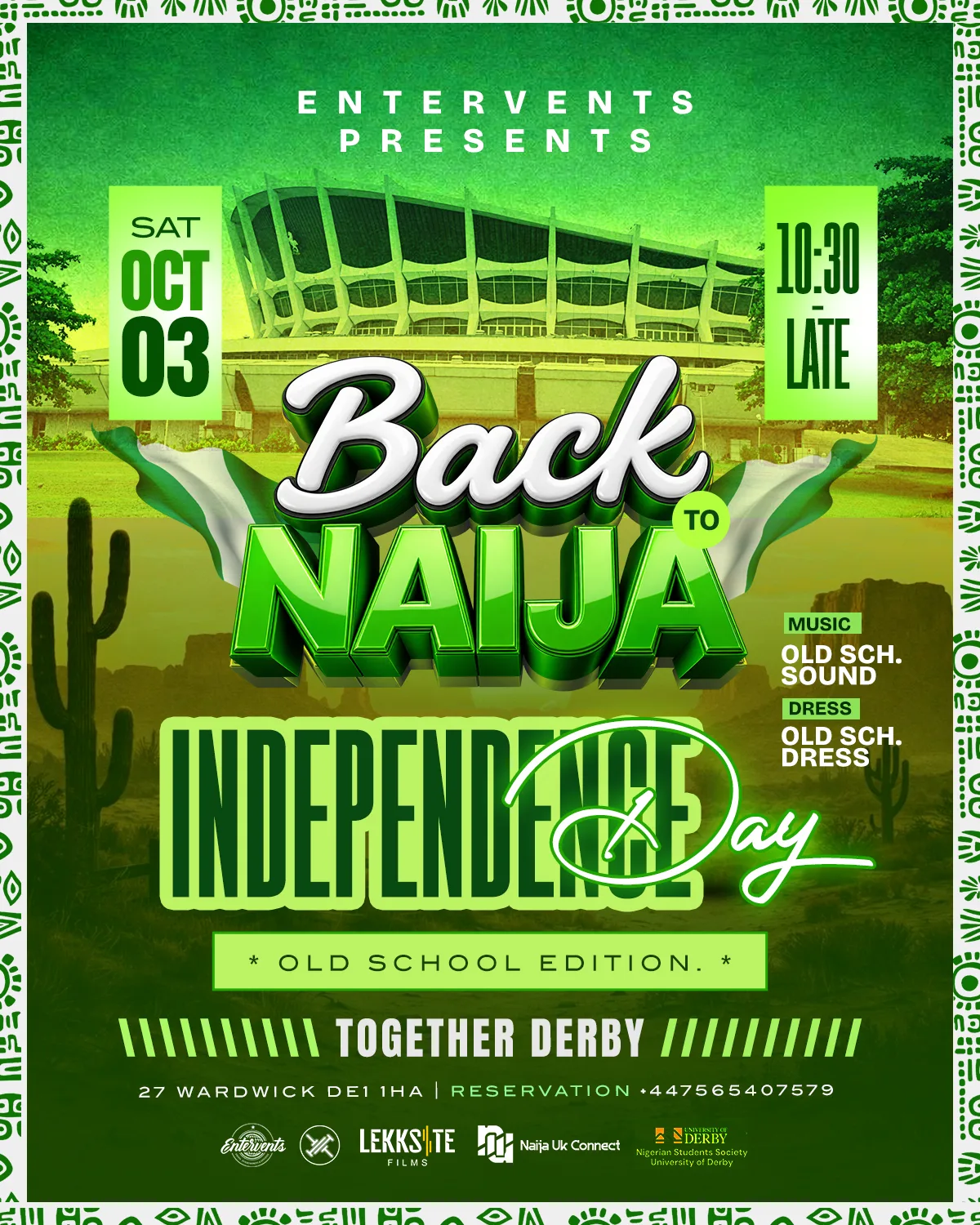 BACK TO NAIJA 🇳🇬(Independence Day party)  Old School Edition