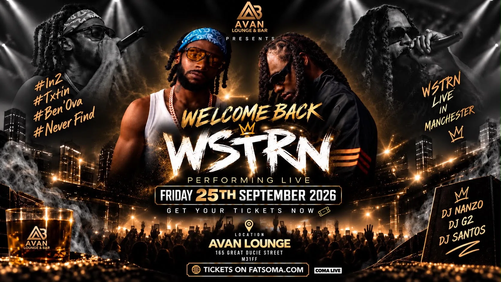 AVAN LOUNGE PRESENTS: WELCOME BACK WSTRN