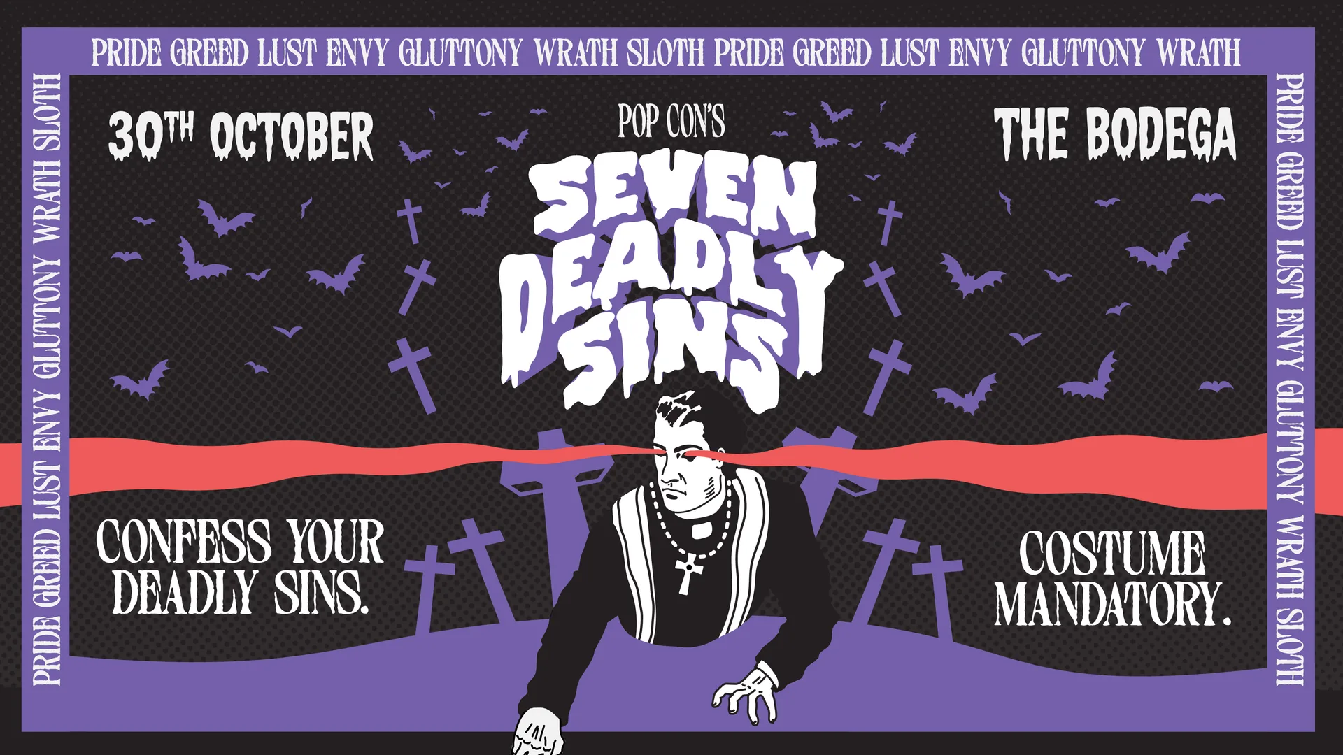 The Pop Confessional's Seven Deadly Sins at The Bodega Nottingham