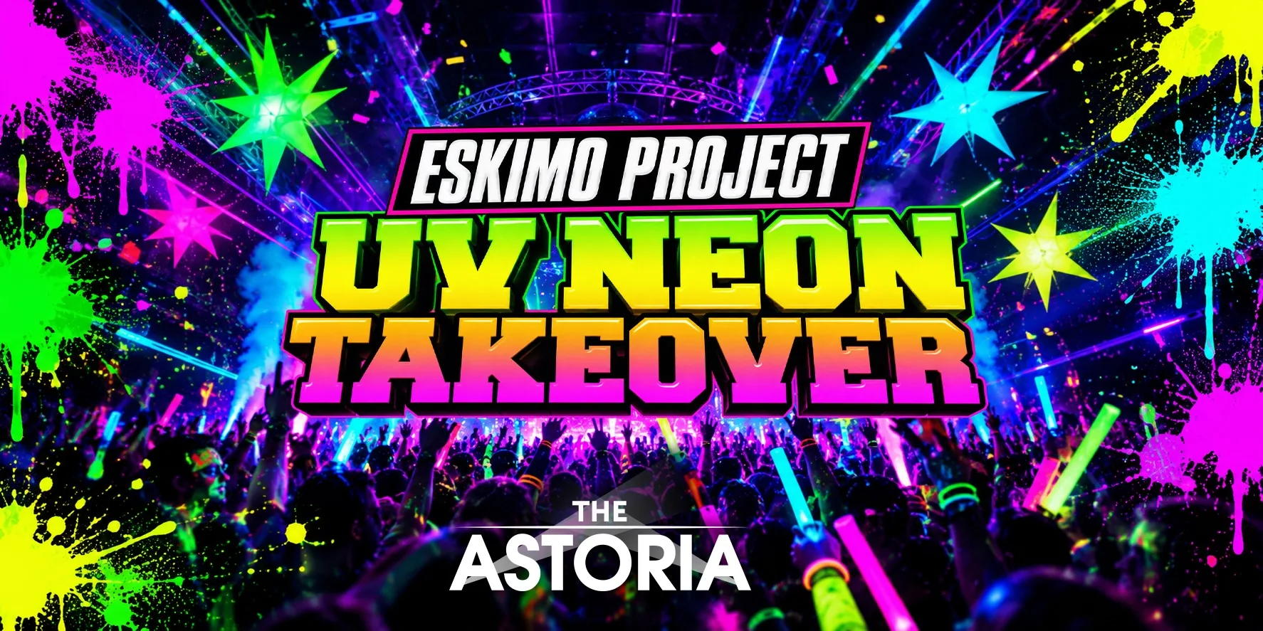 PORTSMOUTH OAP OFFICIAL UV NEON TAKEOVER @ ESKIMO PROJECT! 🎨🔥 at The Astoria