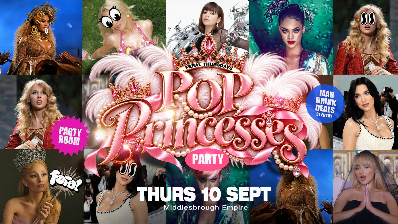 Feral Pop Princess Party at The Middlesbrough Empire