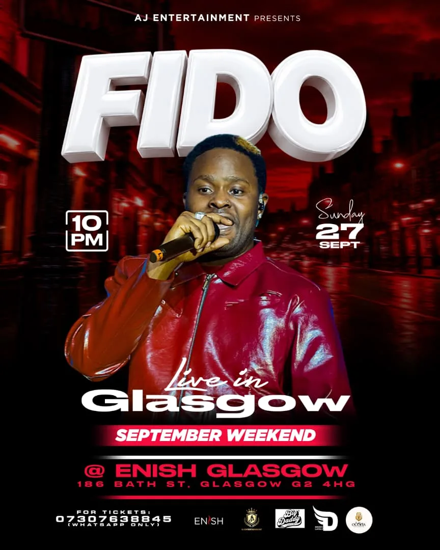MR FIDO LIVE IN GLASGOW SEPTEMBER WEEKEND