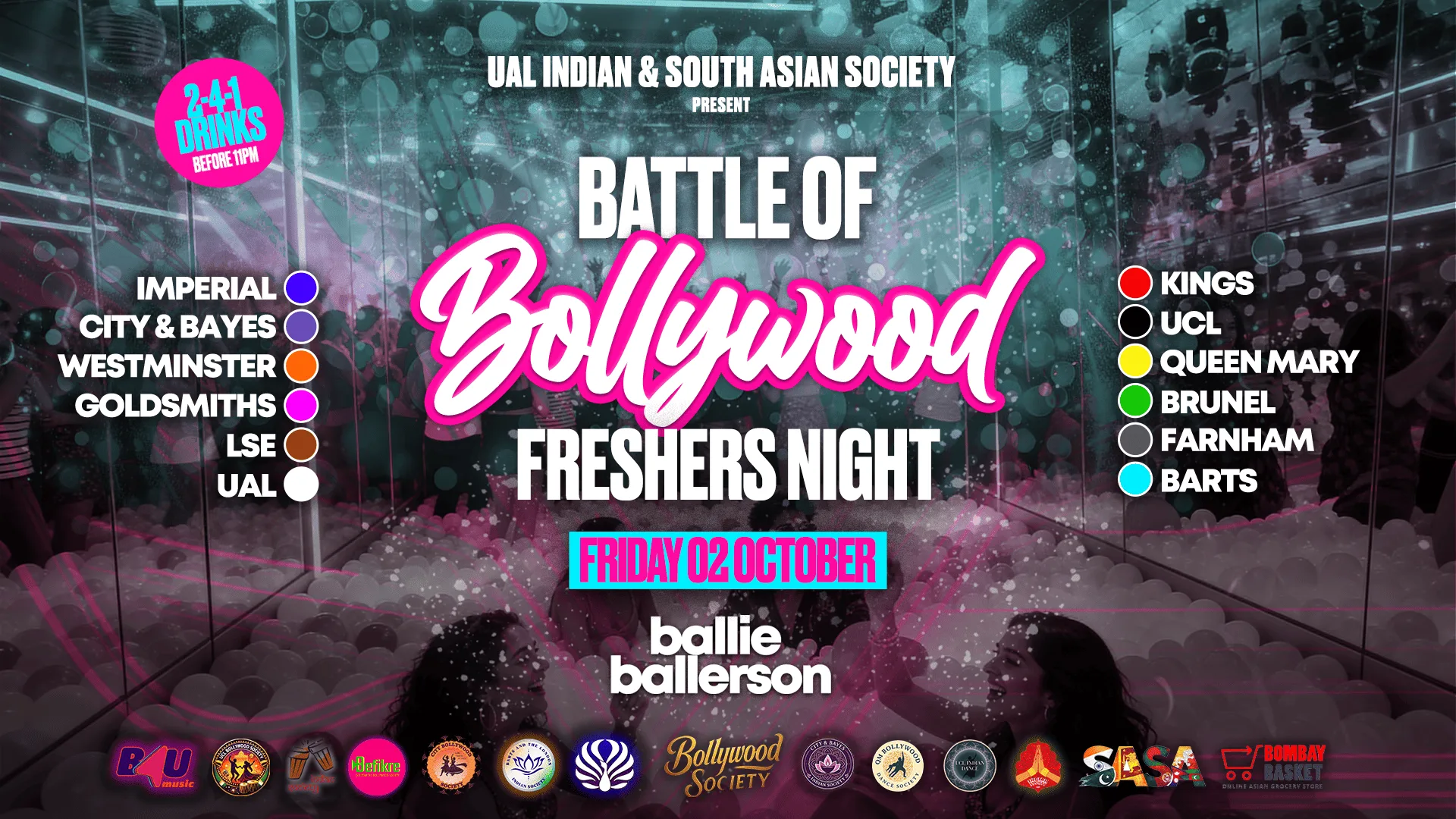 UAL Indian Society presents BATTLE OF BOLLYWOOD (The Official London Universities Freshers Clash) @BallieBallerson [TRENDING🔥]