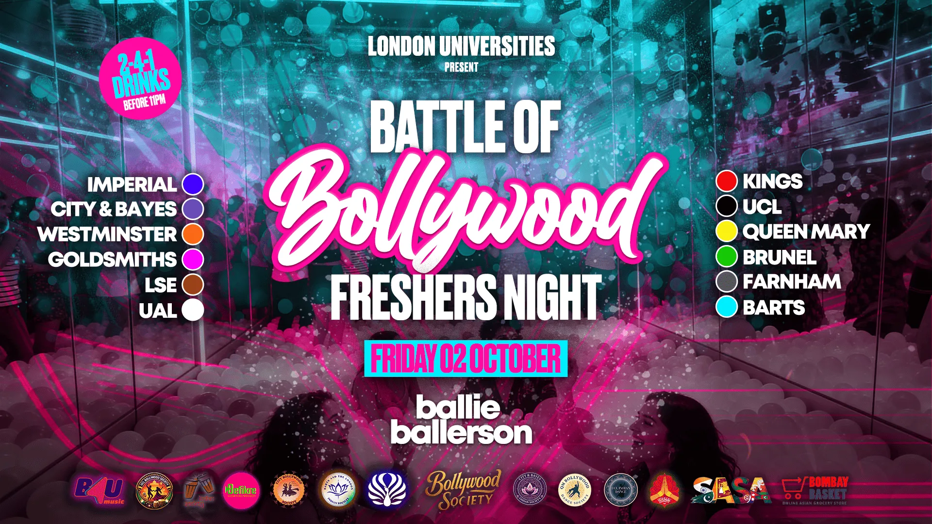 BATTLE OF BOLLYWOOD (The Official London Universities Freshers Clash) @BallieBallerson [TRENDING🔥]