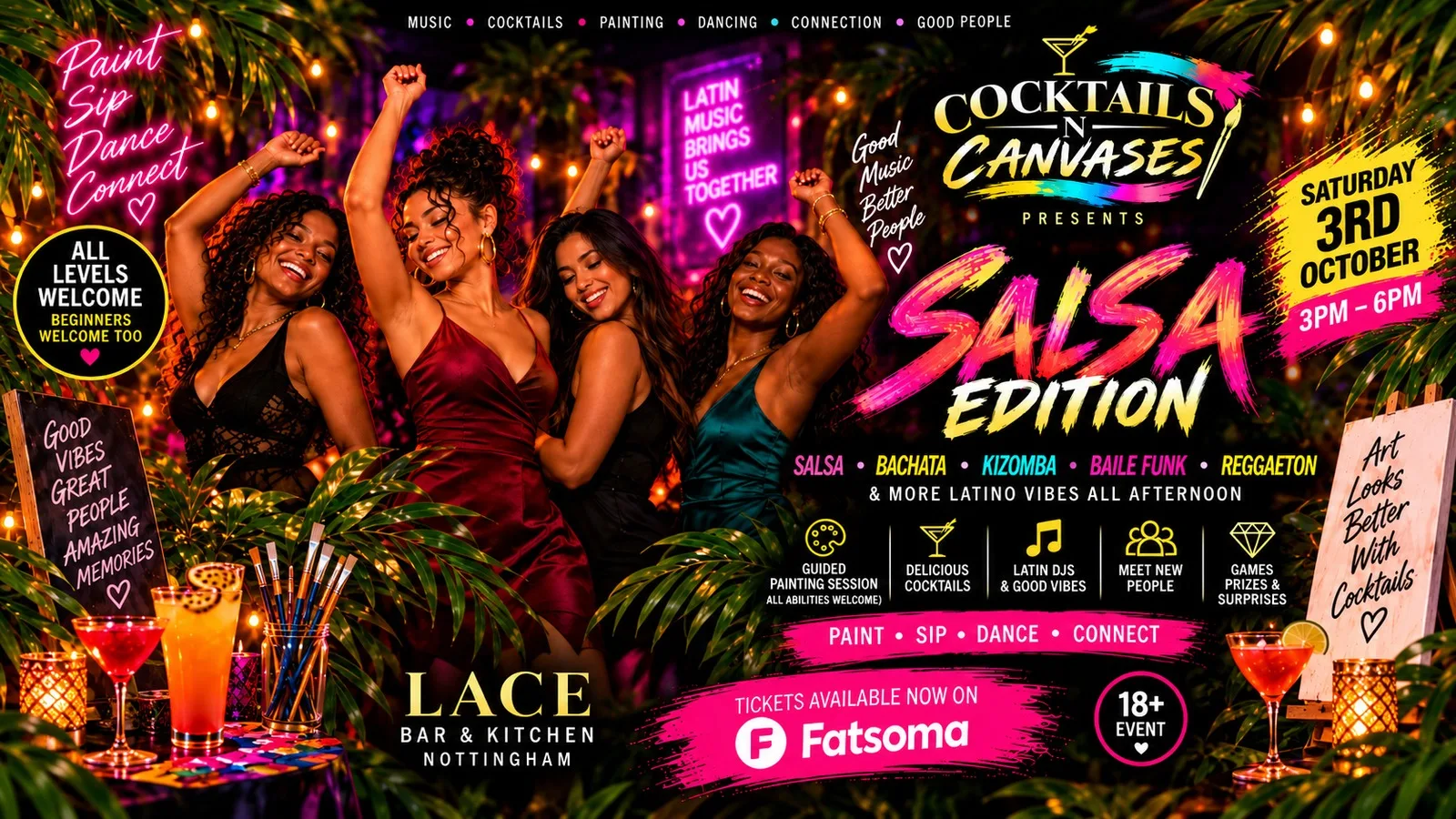 Cocktails N Canvases - The Salsa Special- Sip & Paint and Pizza at Lace Bar