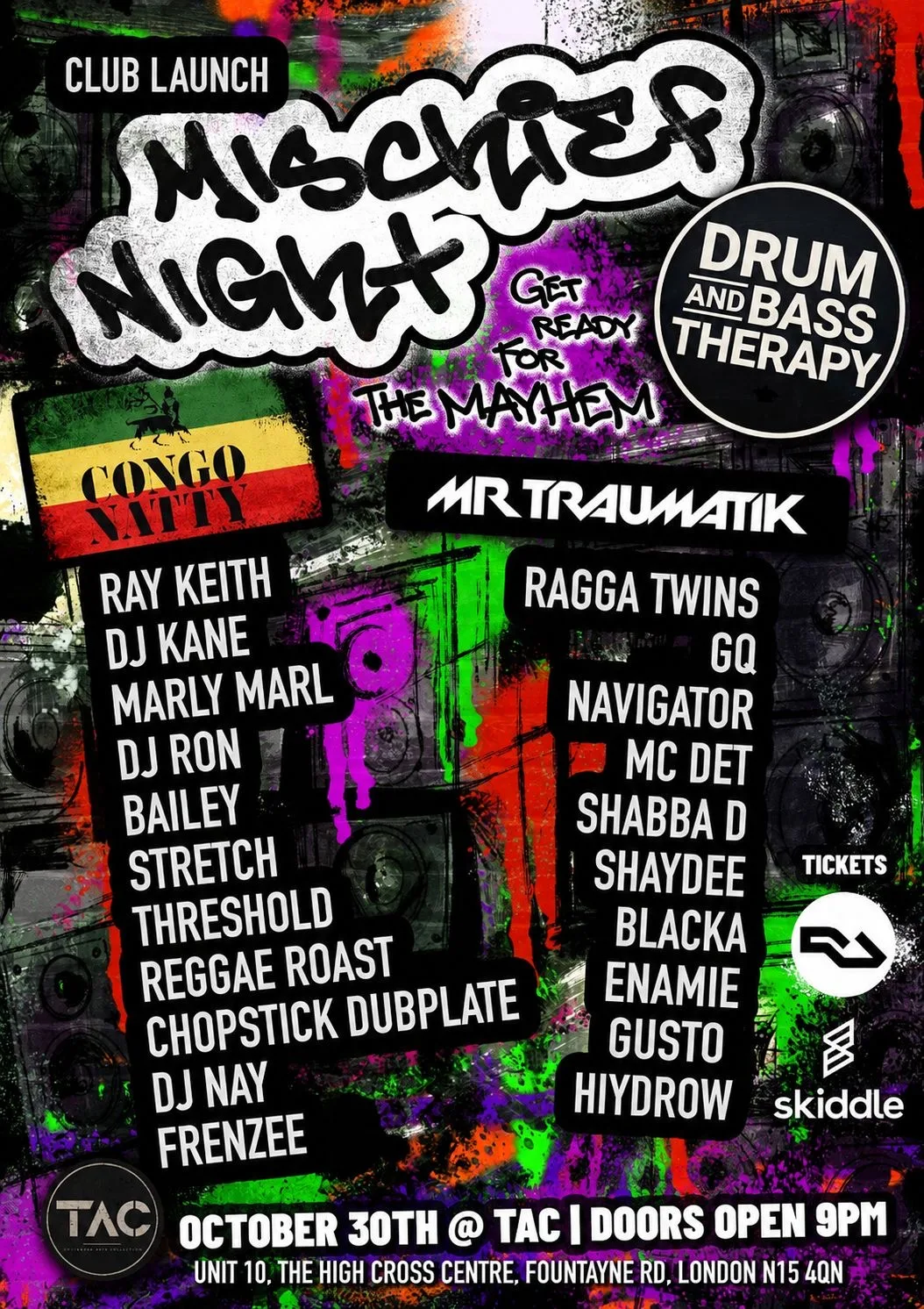 dnbtherapy Mischief Night [T.A.C. Club Launch]