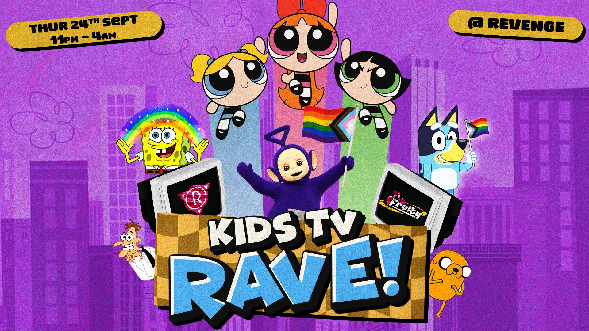 Fruity: Kids TV Rave @ Revenge at Revenge