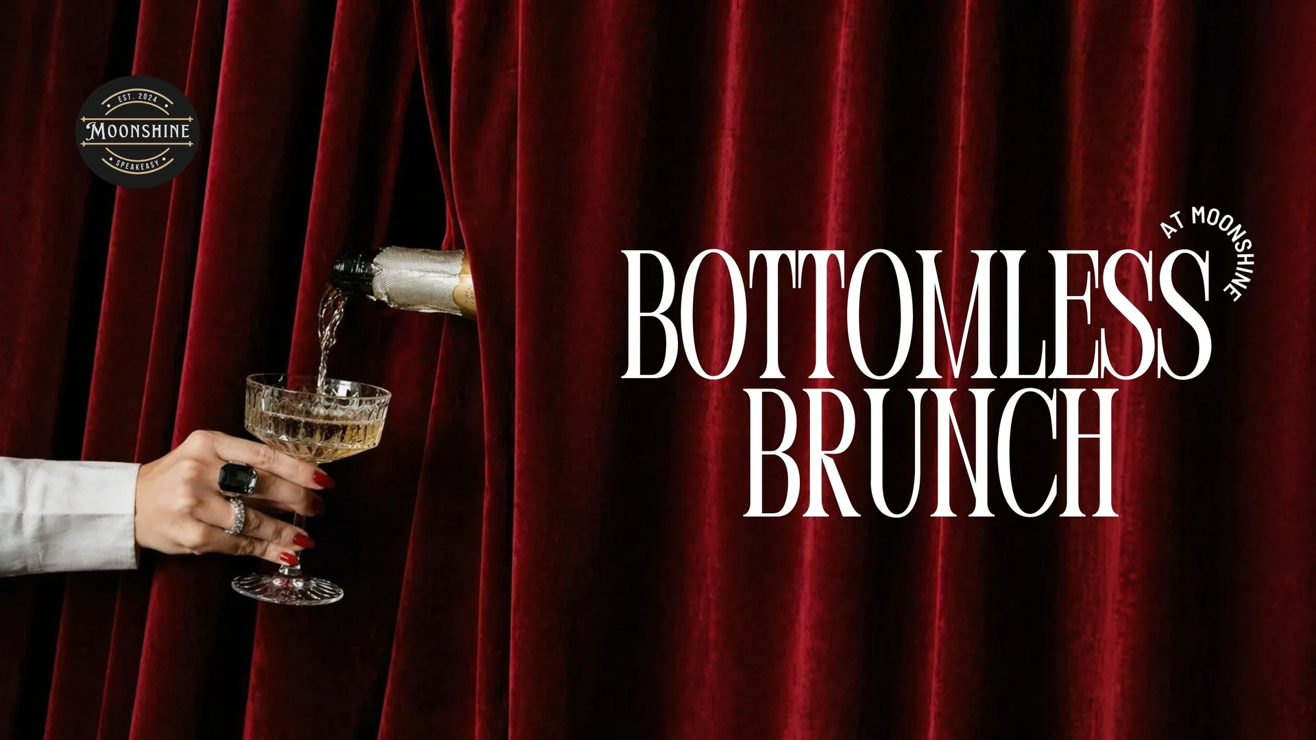 Bottomless Brunch at Moonshine Speakeasy at Moonshine