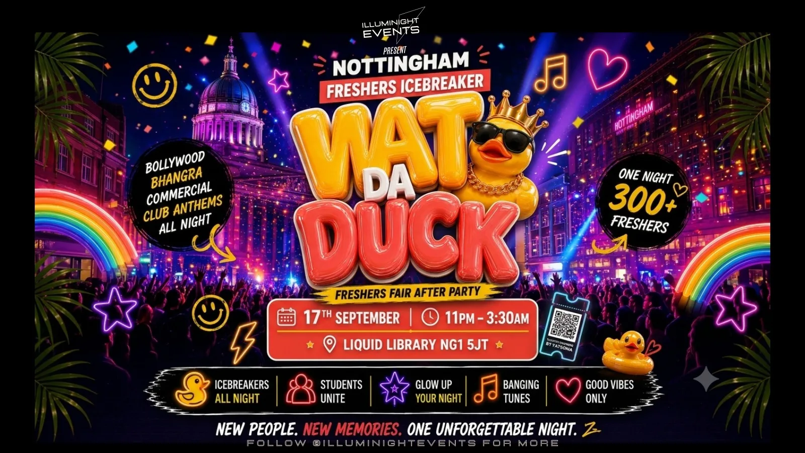 WAT DA DUCK?! — Bollywood Freshers Icebreaker | Nottingham at Liquid Library