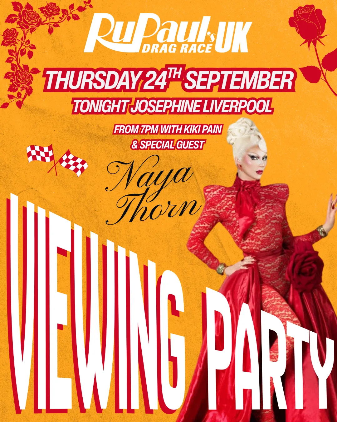 Drag Race UK Season 8 Viewing Party WITH NAYA THORN