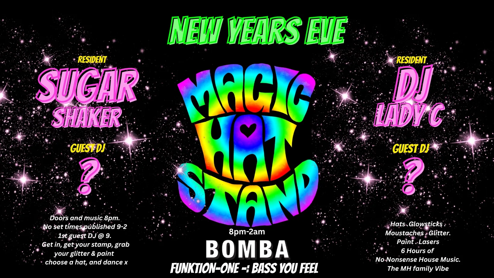 Magic Hatstand the best new years eve party in town!