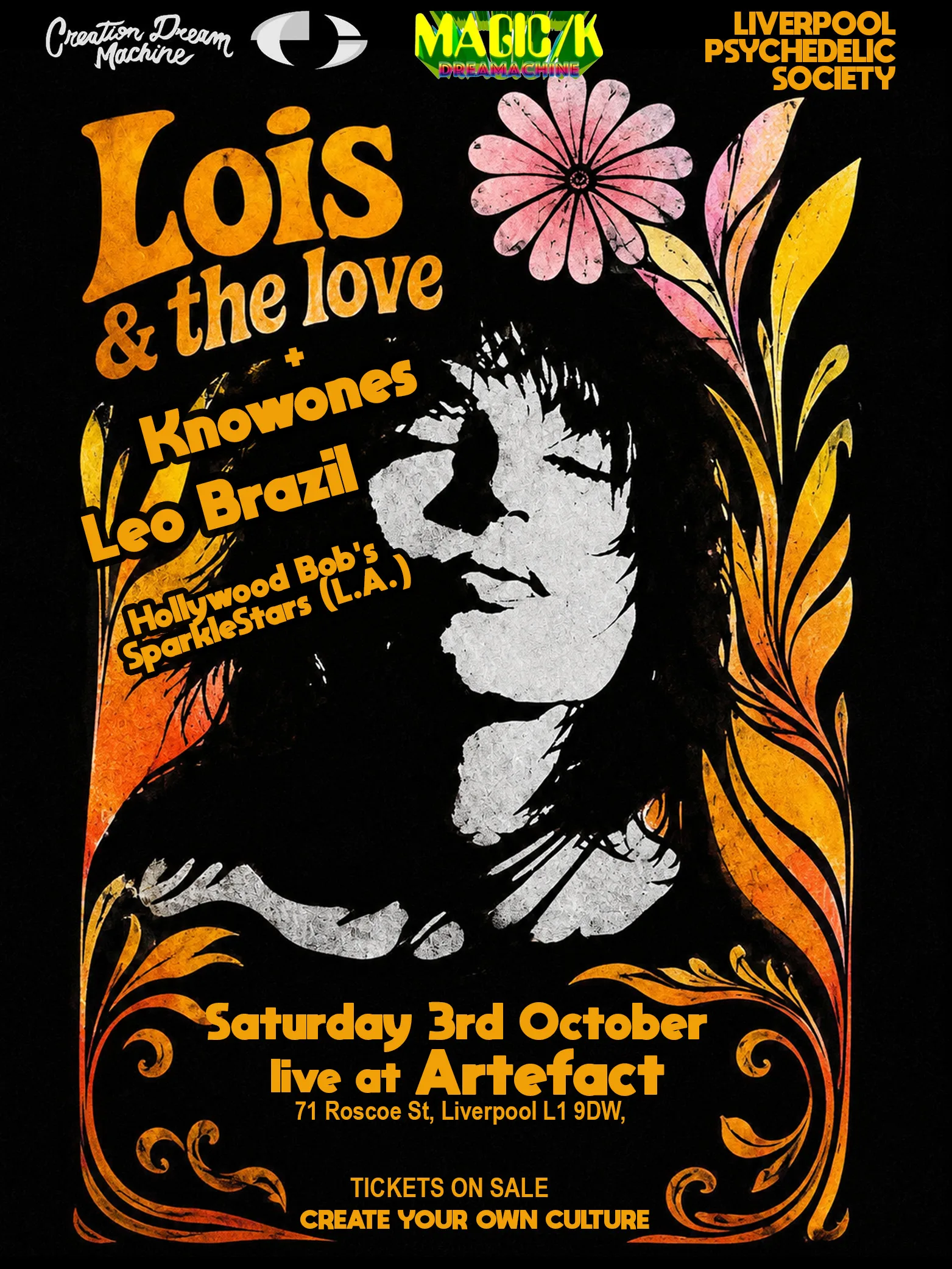 Lois & The Love + Knowones + Leo Brazil + Hollywood Bob's Sparklestars at artefact