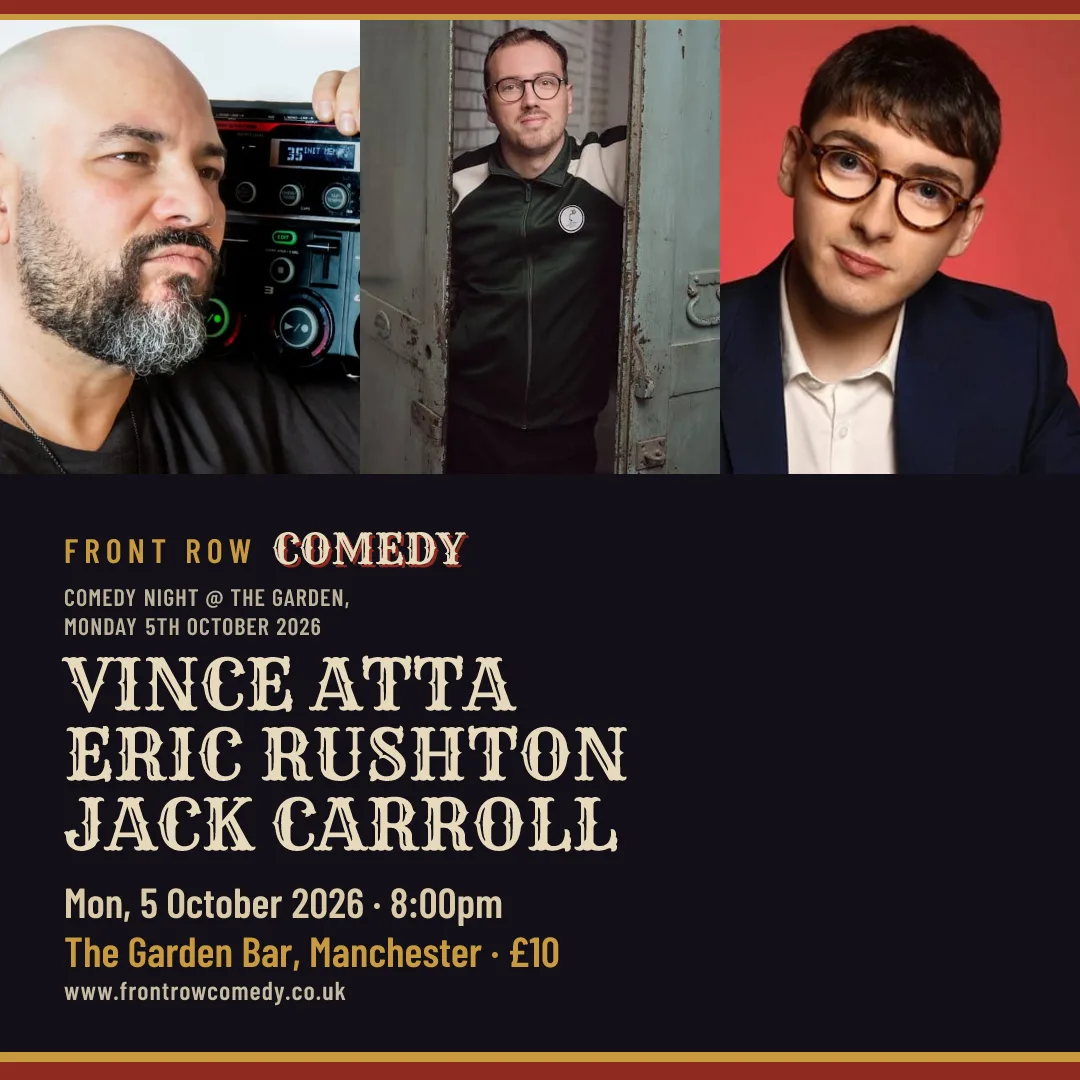 Comedy Night @ The Garden, Monday 5th October 2026 at Garden Chorlton