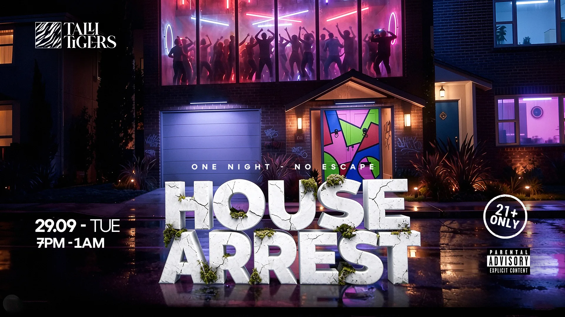A HOUSE 🏠 ARREST 🔒 : Bollywood, Bhangra & Afrobeats Party | Shoreditch | Talli Tigers at The Little Neon Door