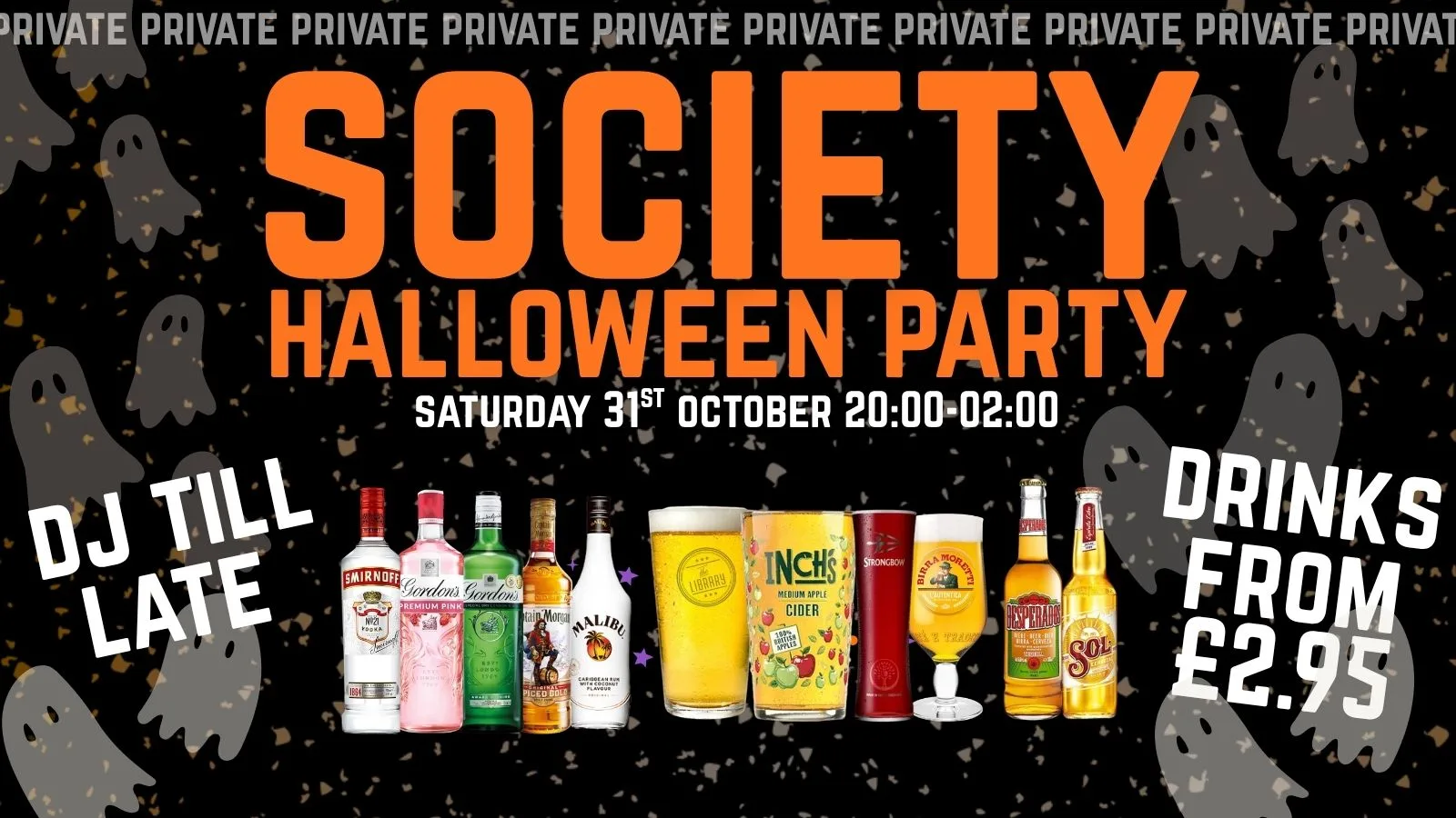🎃 OUR FIRST-EVER SOCIETY HALLOWEEN PARTY! - FREE ENTRY 👻 at The Library Bar and Venue