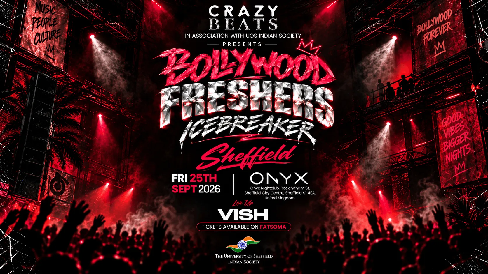 BOLLYWOOD FRESHERS ICEBREAKER ❄️ | SHEFFIELD at ONYX Nightclub Sheffield