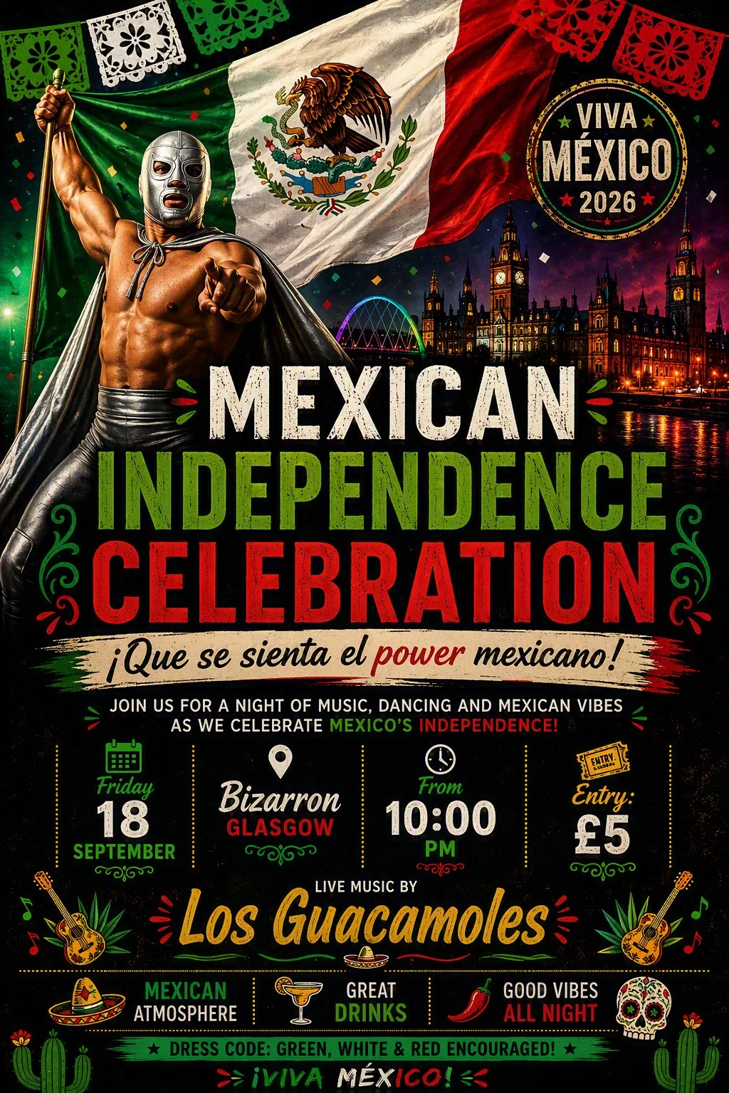 π²π½ Mexican Independence Latin Party | Live Rock Band + DJs