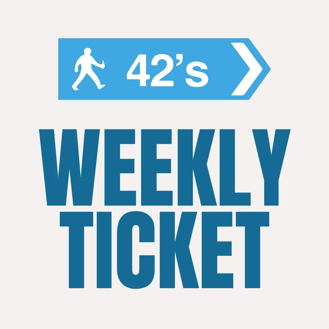 Weekly Ticket (entry to all events in the week) at 42's