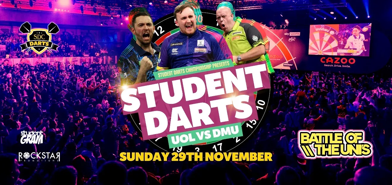 STUDENT DARTS 2026 // The Biggest Battle in the City // UOL vs DMU // 29-11-26 at Athena Events Venue