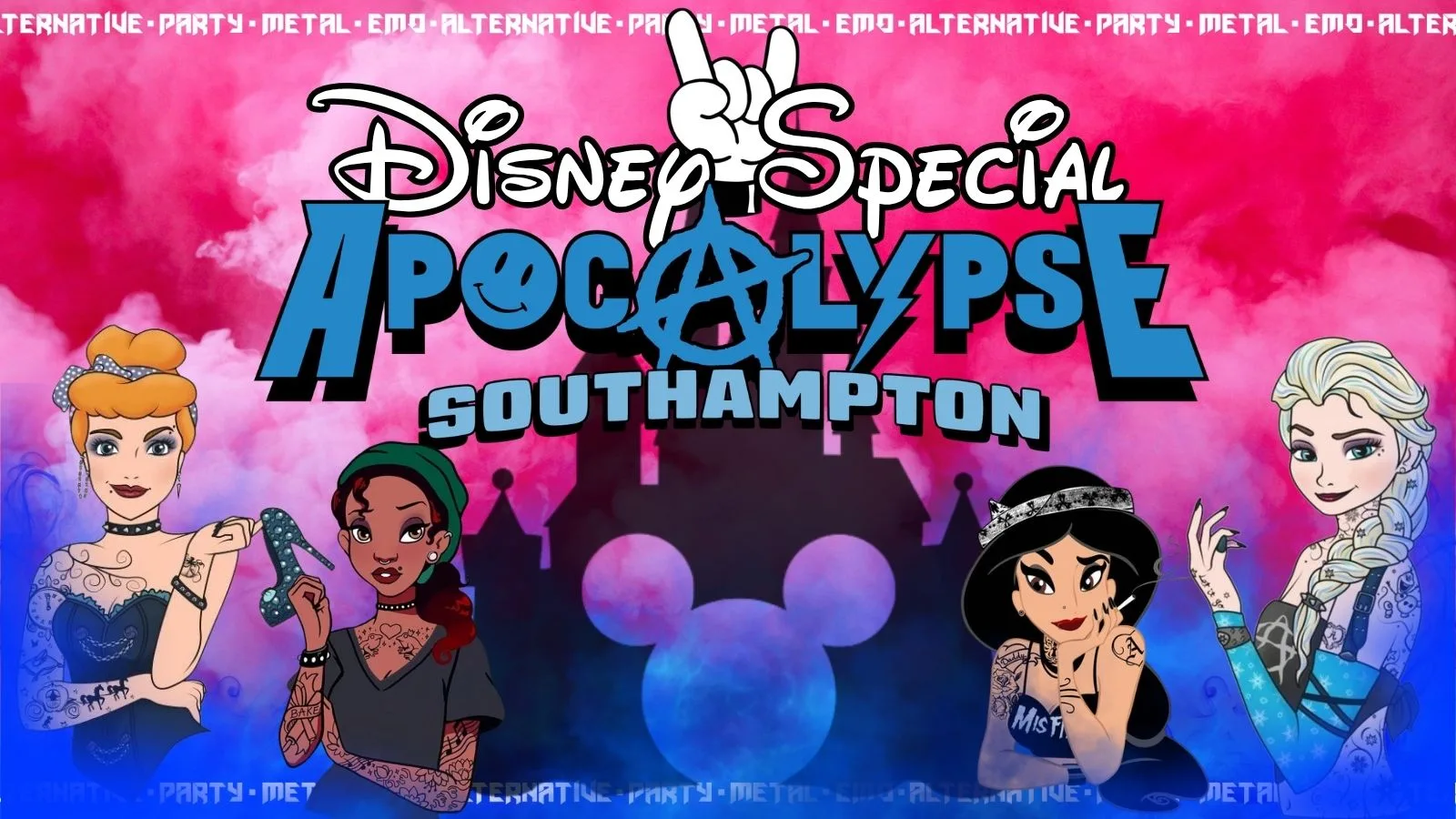 Apocalypse Southampton - Disney Special! - Metal / Alternative / Emo at Sobar Southampton