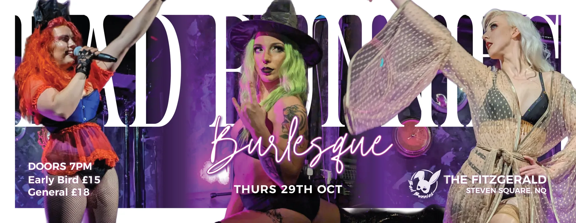 Bad Bunnies Burlesque - Halloween Special! at The Fitzgerald