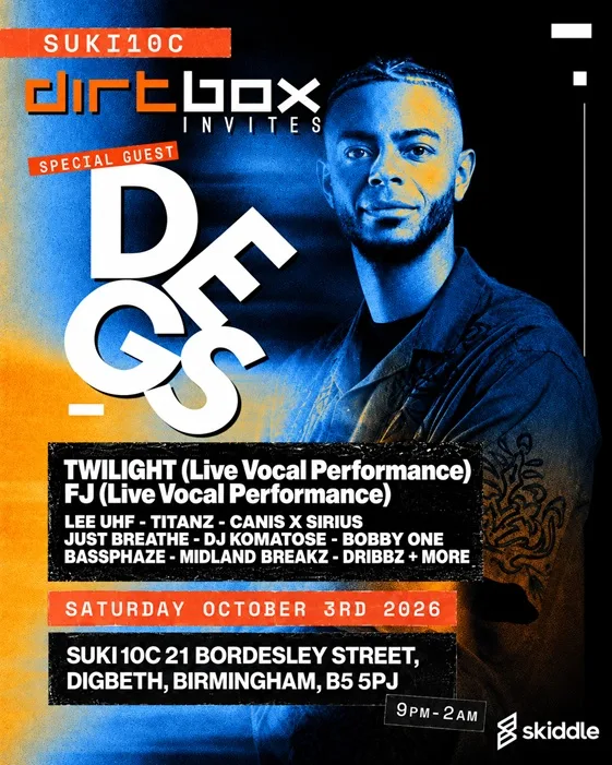 Dirtbox Invites: DEGS (Birmingham) at suki10c