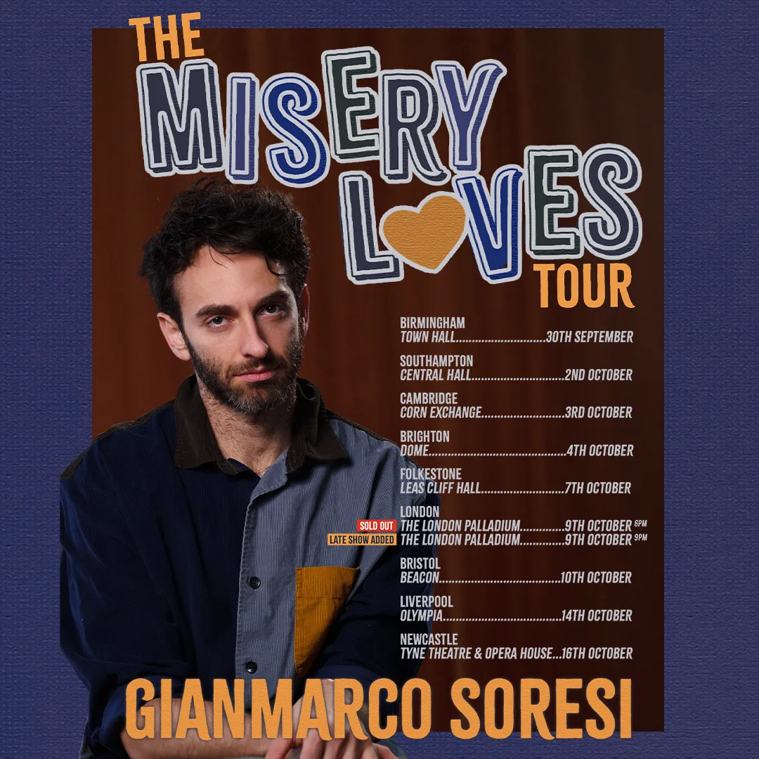 Gianmarco Soresi: The Misery Loves Tour at Central Hall