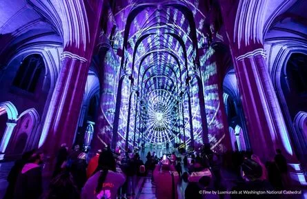 Time by Luxmuralis at Durham Cathedral
