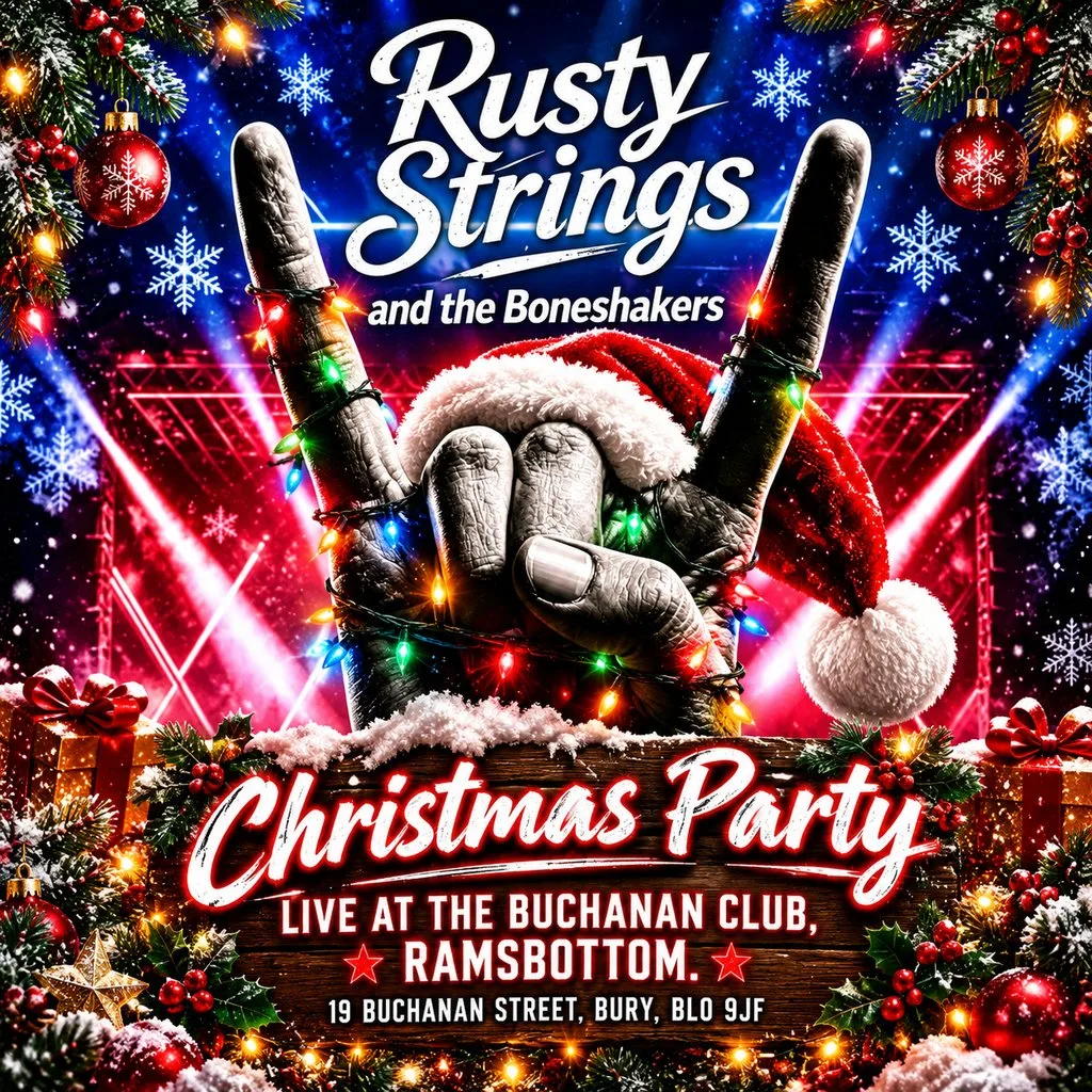 Rusty Strings and the Boneshakers Christmas Party 2026